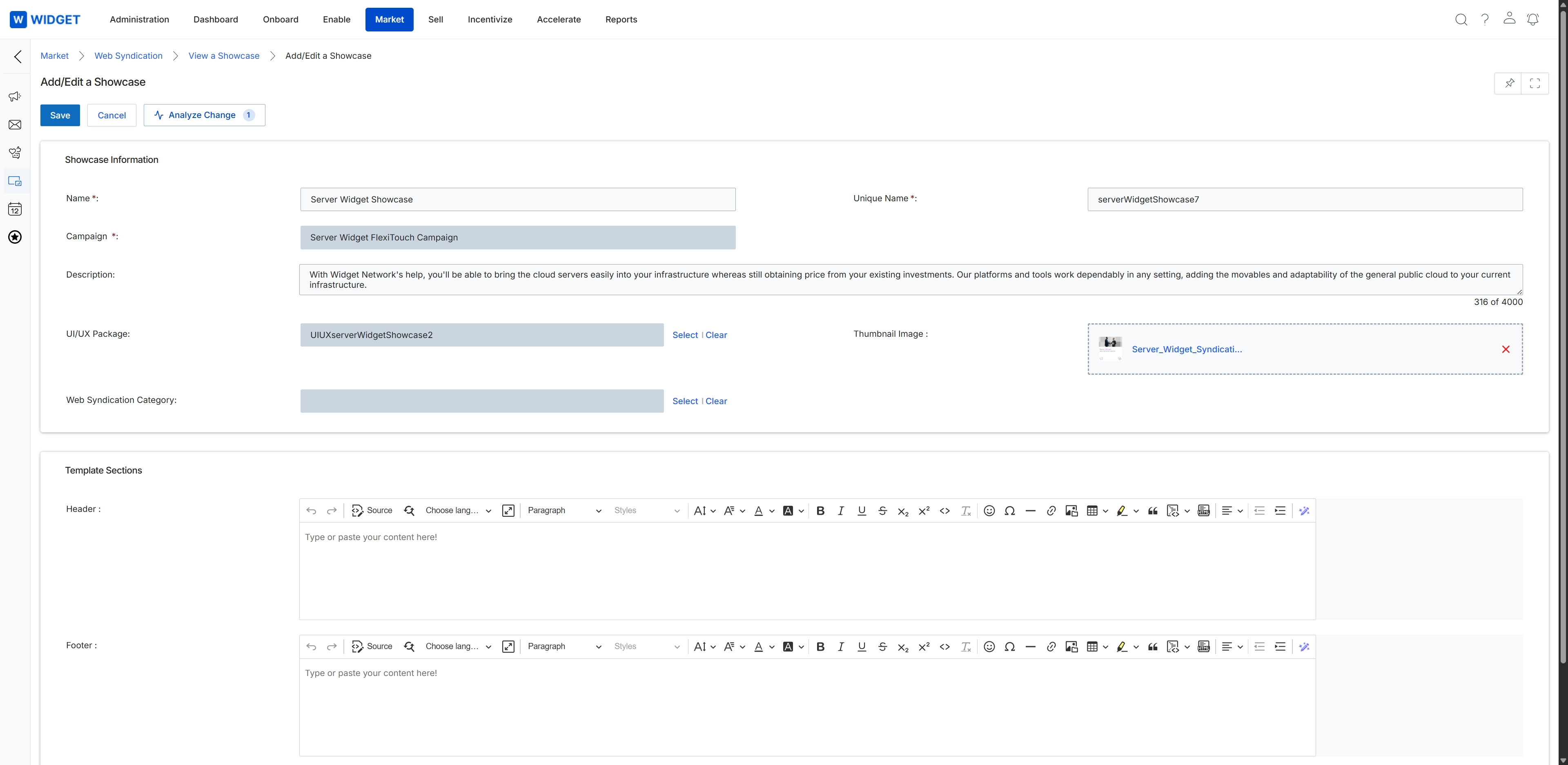 Edit Web Syndication Showcase