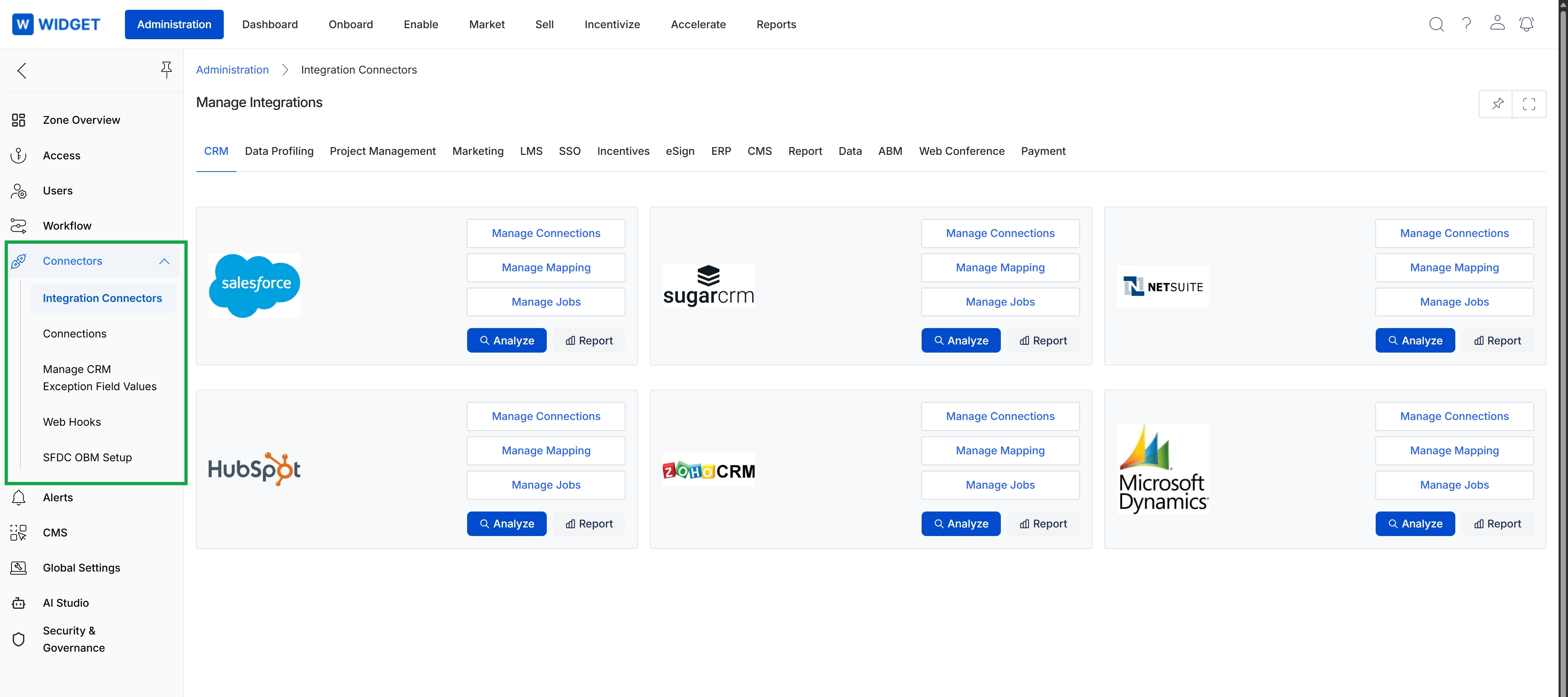 Integration Connectors overview