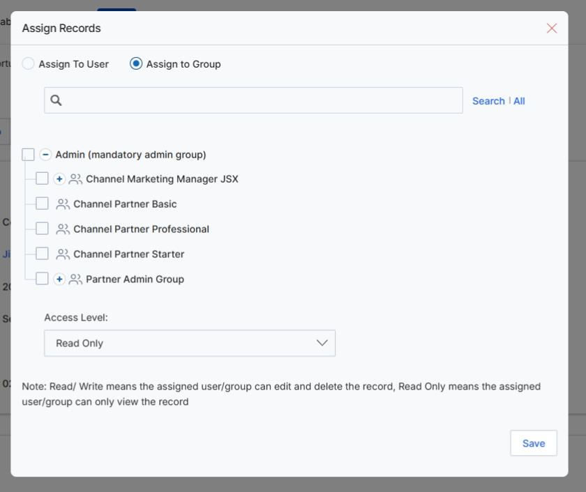Assign to Group