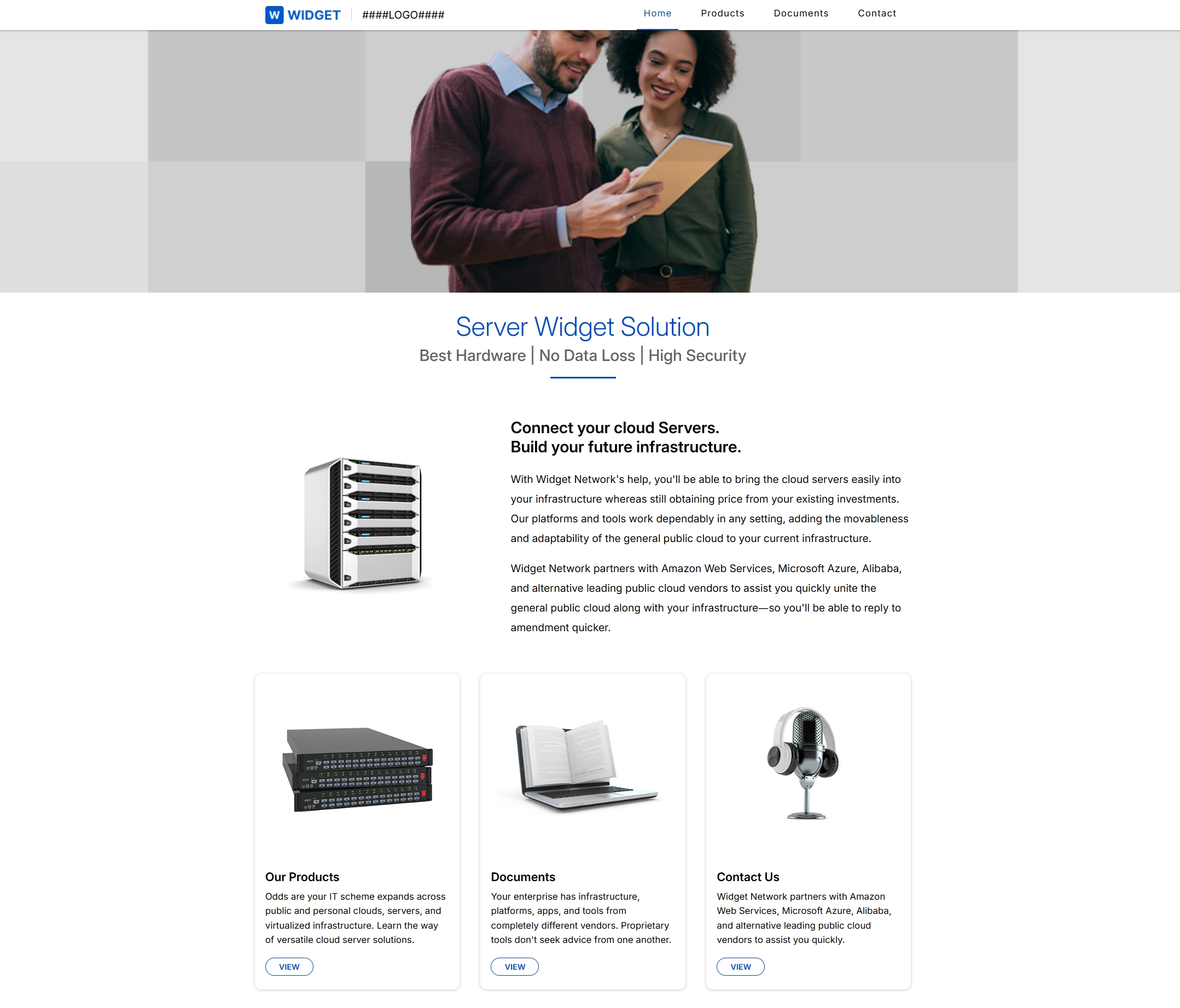 Microsite preview page