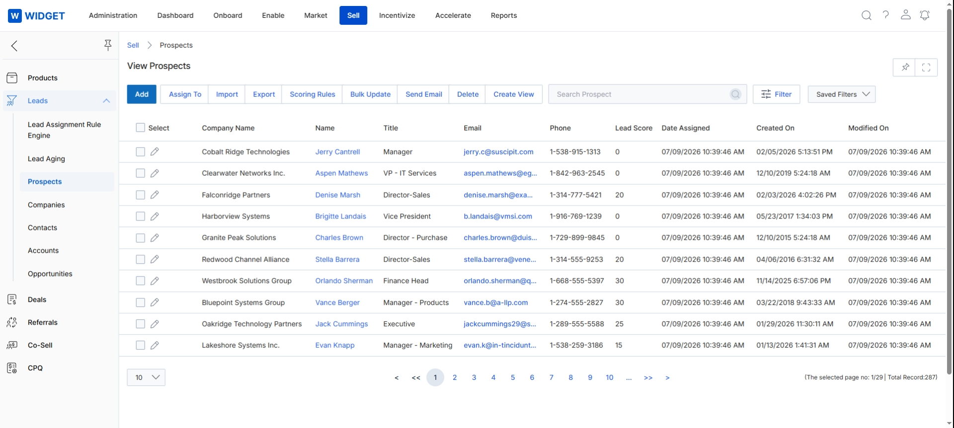The Partner Leads Management application allows your organization to distribute leads to different partners or