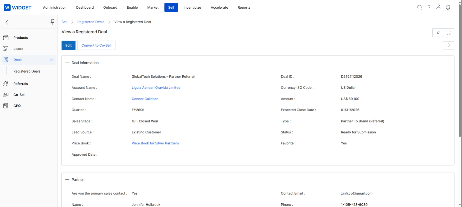 Organizations use our Partner Leads Management application to set up an automated review and approval