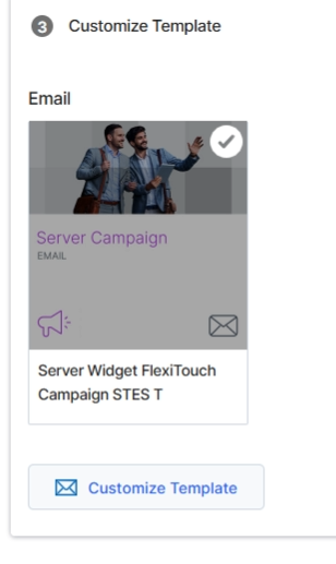 Click Customize Template to open the editor.