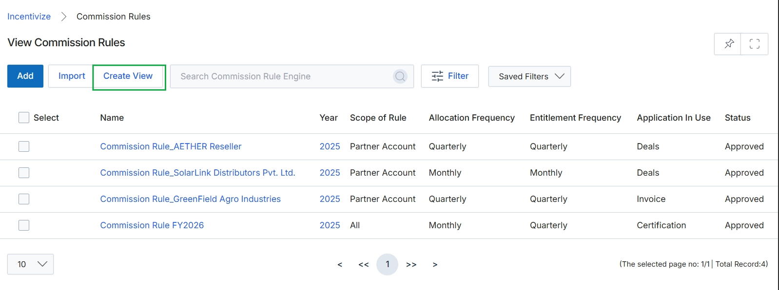 View Commission Rules page