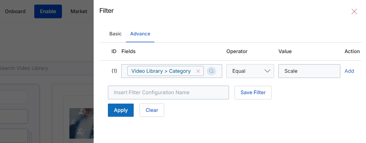 Advanced Filter dialog for Video Library